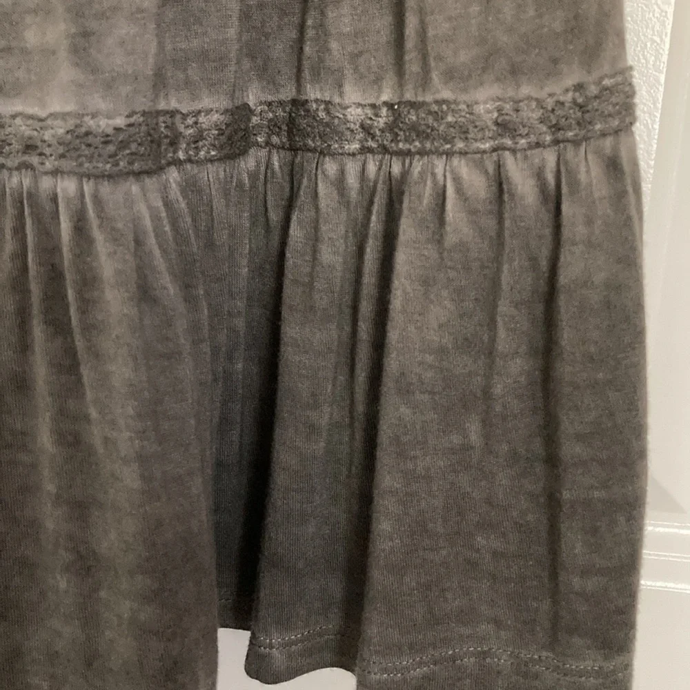 Knox Rose Sleeveless Women Gray Stretch Boho Tank top Size S